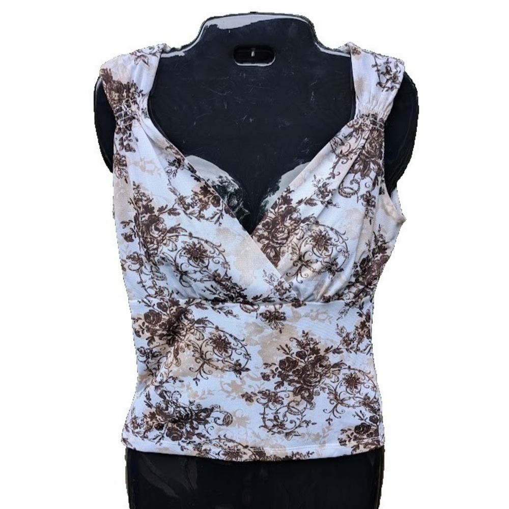 Vintage Womens Top PS Babydoll Y2K 90s Coquette Earthy Cottagecore Feminine Cute